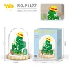 P1177 hero cactus (with transparent cover + wooden base)