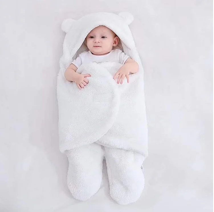 Custom Wholesale Plush Comfortable Solid Colors Organic Sleeping Bag