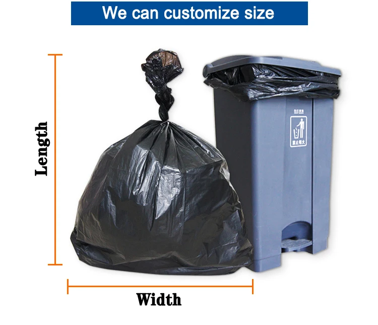 Source 50-64 gallon large big plastic black industrial contractor heavy  duty jumbo can liner bin garbage bags on m.