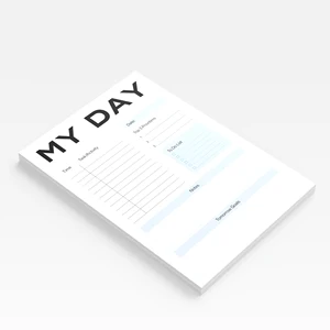 Premium Undated Daily Planner Thick No-Bleed Paper Smooth Writing Experience Memo Pads for Office Work