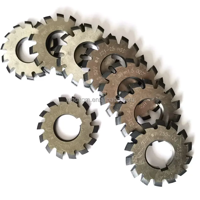 thumbnail image 2 of Lighthouse Quality Tools – 8pc HSS Involute Gear Cutter Set, M1, 20° PA, 22mm Diameter 2 of 2