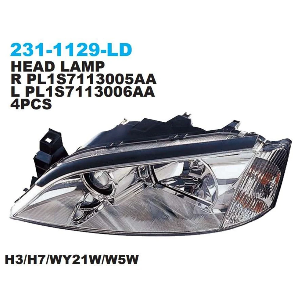 Headlight 1S7113006TD 231-1129L-LD for Ford Mondeo Fusion 2003 Front L... — 2