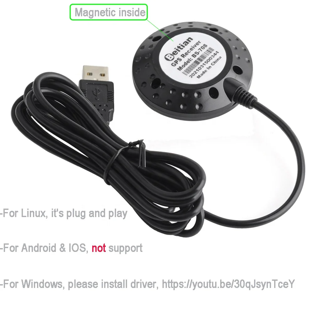 spænding Smil Hører til Wholesale DIYmalls Beitian BS-708 G-mouse USB GPS Receiver Dongle NMEA-0183  4M Flash Replace BU-353S4 for Raspberry Pi Windows 7 8 10 From m.alibaba.com