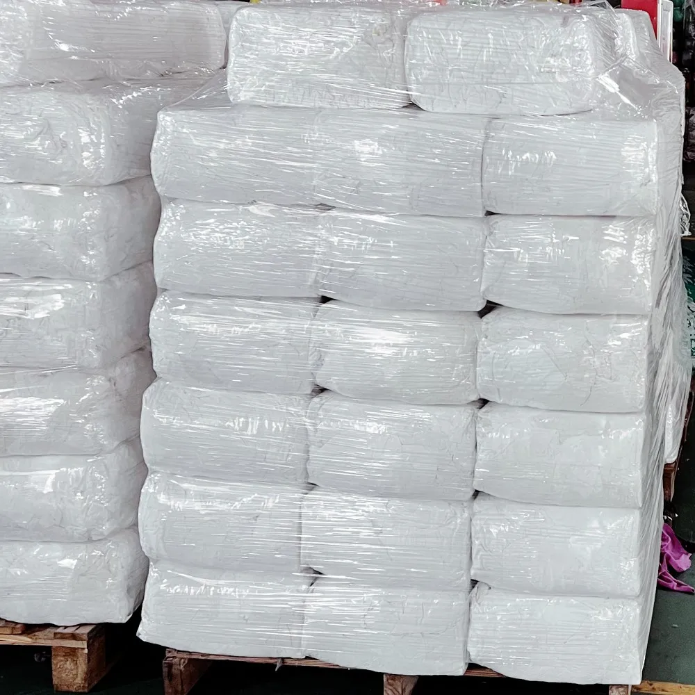 Factory Wholesale White 100% Cotton Industrial Cleaning Towels & Rags-High-grade Strong Absorption 10-100kg/bag From China
