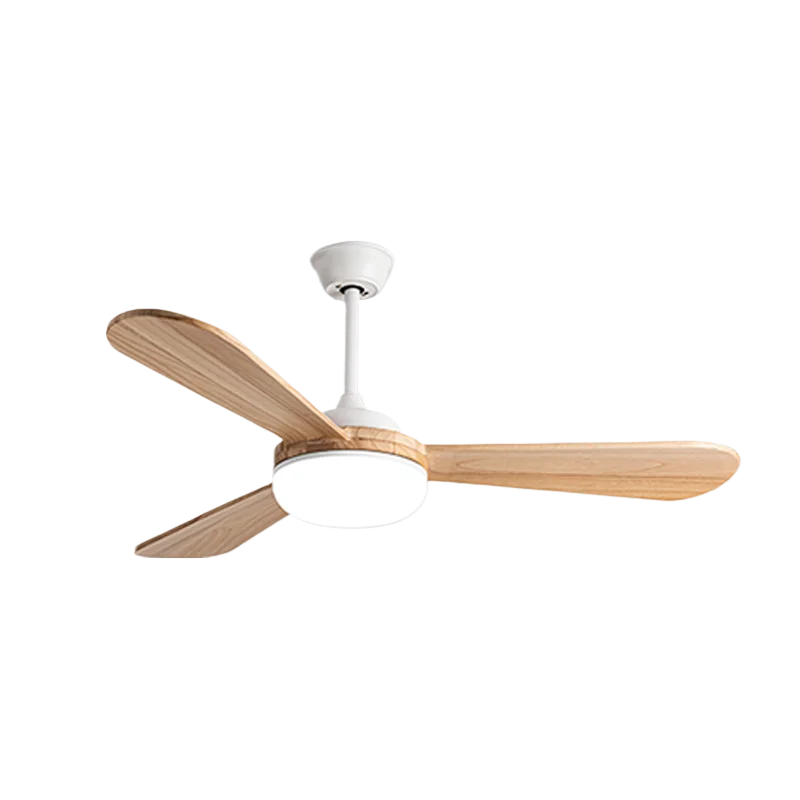 Direct Factory Kahoy na Ventilador sa Kisame na may Ilaw at Remote Dimmable 3CCT Reversible BLDC Motor Wood Blade para sa Silid-dormitoryo at Living Room