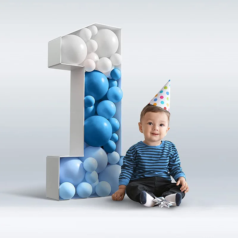 Scatole di palloncini di compleanno per decorazioni per feste
