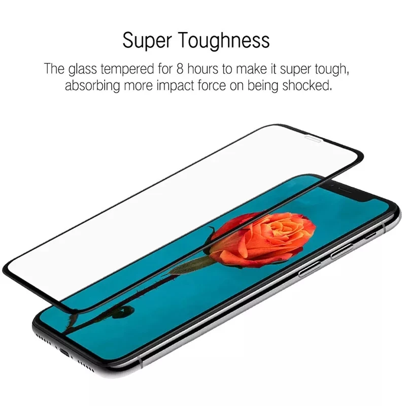 Full Coverage Antiscratch 9d Tempered Glass Screen Protector For