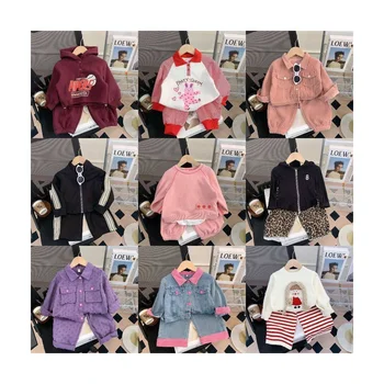 Customized fashionable children's hoodie and pants casual two-piece children's spring and autumn clothing set