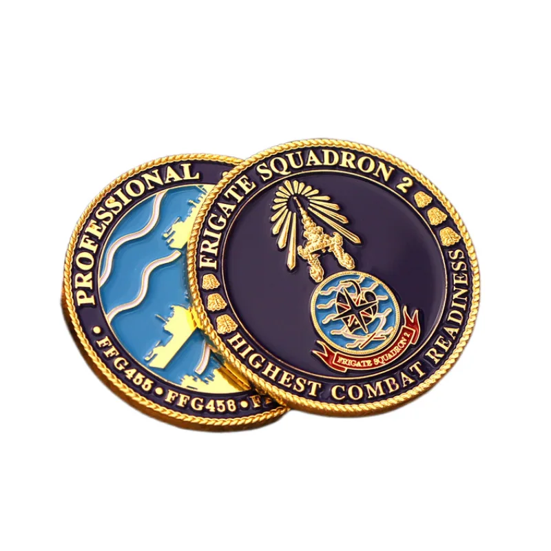 Factory Wholesale Coins Custom Metal Challenge Coin Free Sample Europe Euro Customized Metal Souvenir Coin