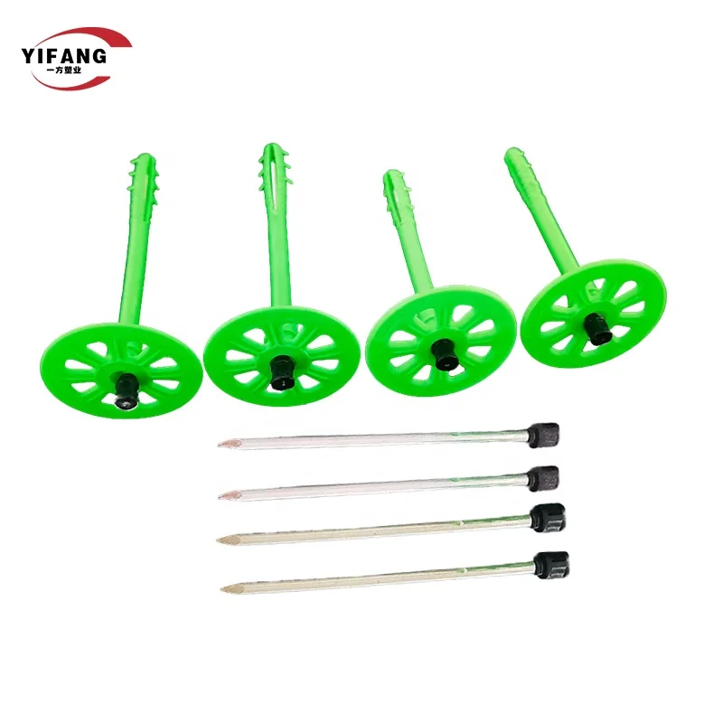 Plastic Thermal Insulation Fastener Nails for External Wall Glass Wool Insulation