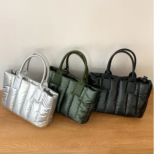 Women'S New Good Quality Cross Body Handbag Bolsos Mujer Tote Bags Nylon Puffer Bag Suppliers