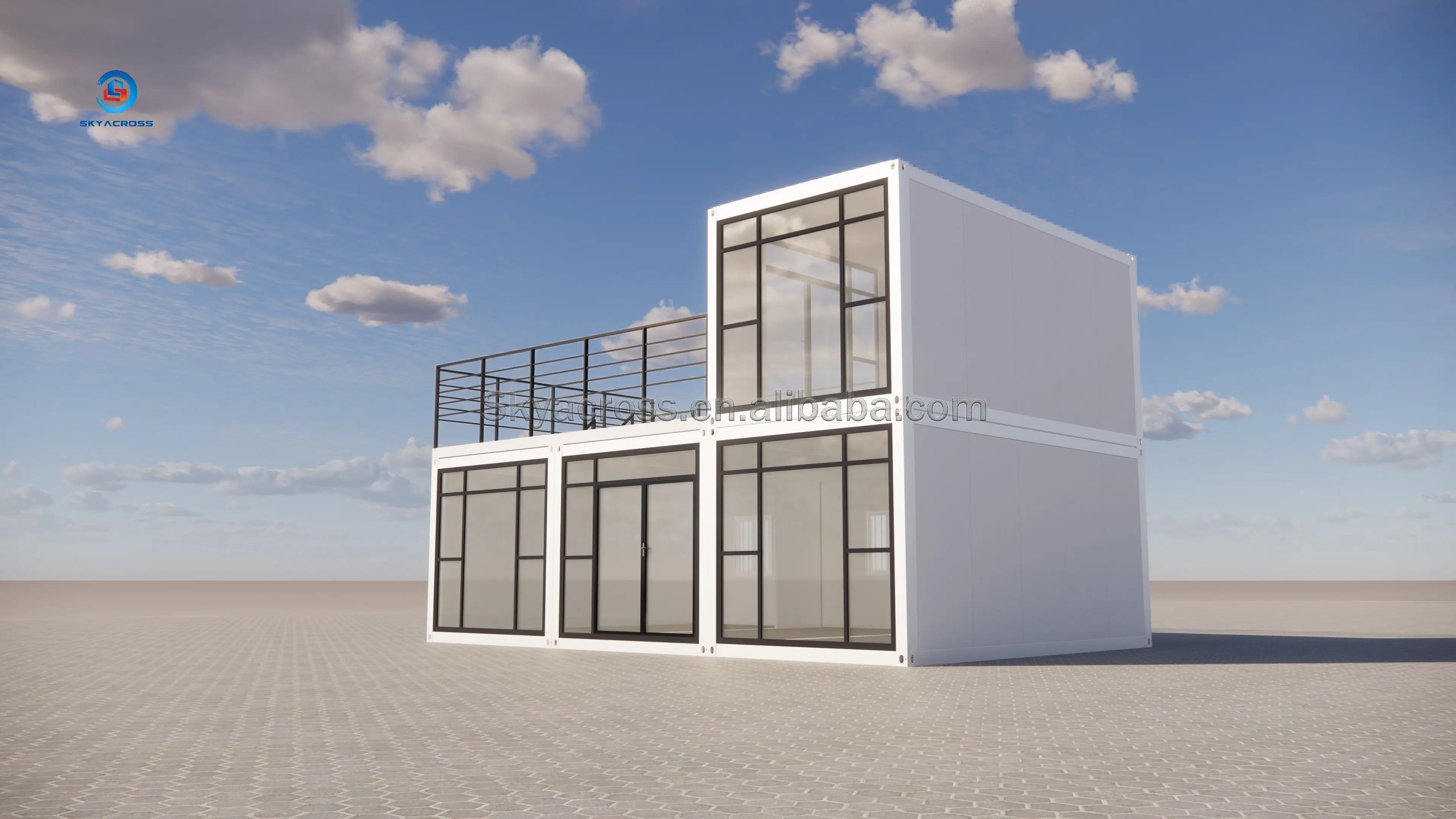 Two-storey Custom 20 Ft 40 Ft Movable Flat Pack Container Modular Homes ...