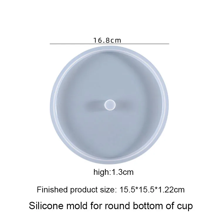 Creative Rotating Axis Flower Coaster Epoxy Resin Mold Cup Mat Silicone Mould DIY Crafts Ornaments Home Decorations Casting Tool