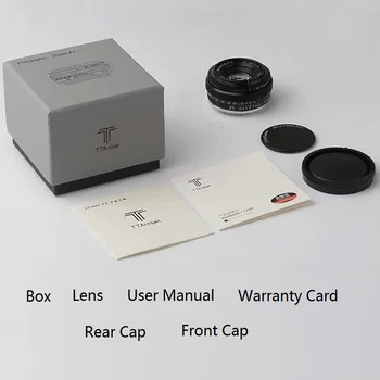 TTArtisan 25mm F2 APS-C Wide-Angle Large Aperture Manual Fixed Lens for E/X/M/RF/Z/M43/L Mount Camera Len product image