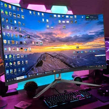 34 Inch Curved Screen Monitor 165 Hz 4k 3440*1440 16:9 Gaming Monitor ...
