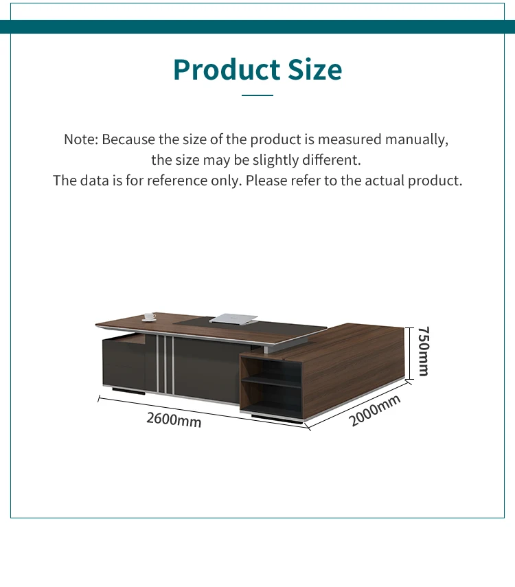 MDF office desk luxury executive modern office desks L shaped computer desk table office furniture