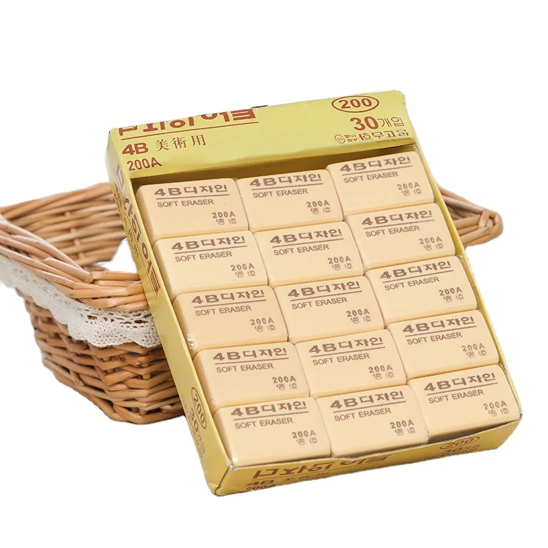 Factory Wholesale 50a 100a 200a 4b Art Eraser for Examination Drawing Rubber Erasers