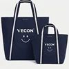 Navy Blue Canvas Tote Bag