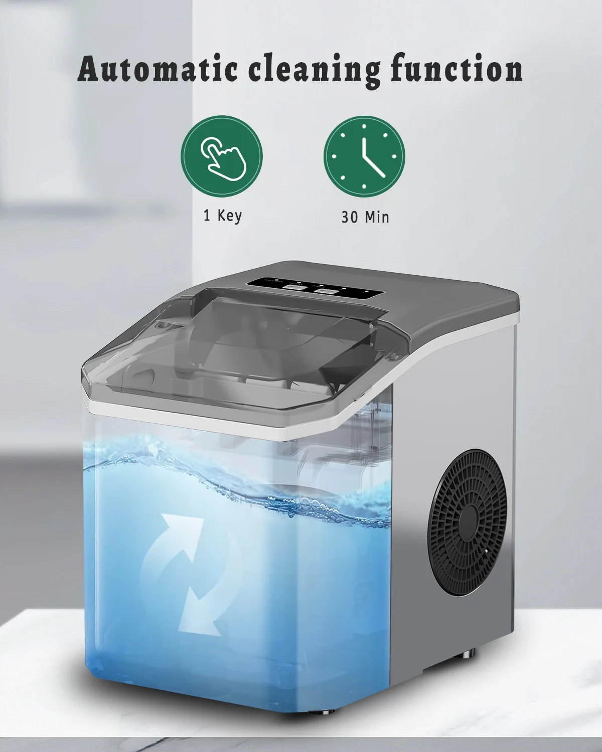 Compact Portable Electric Ice Maker for Car Home