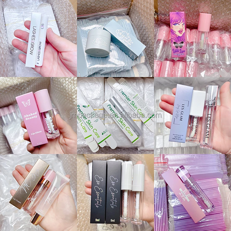 Jie Mei New Big Brush Cute Square Lip Gloss Wand Tube Container Custom ...