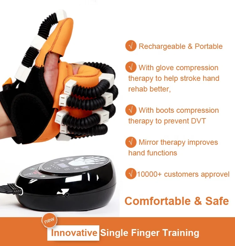 Hot sell Physical Therapy Rehabilitation Equipment of hand rehabilitation robot Training Robot Glove