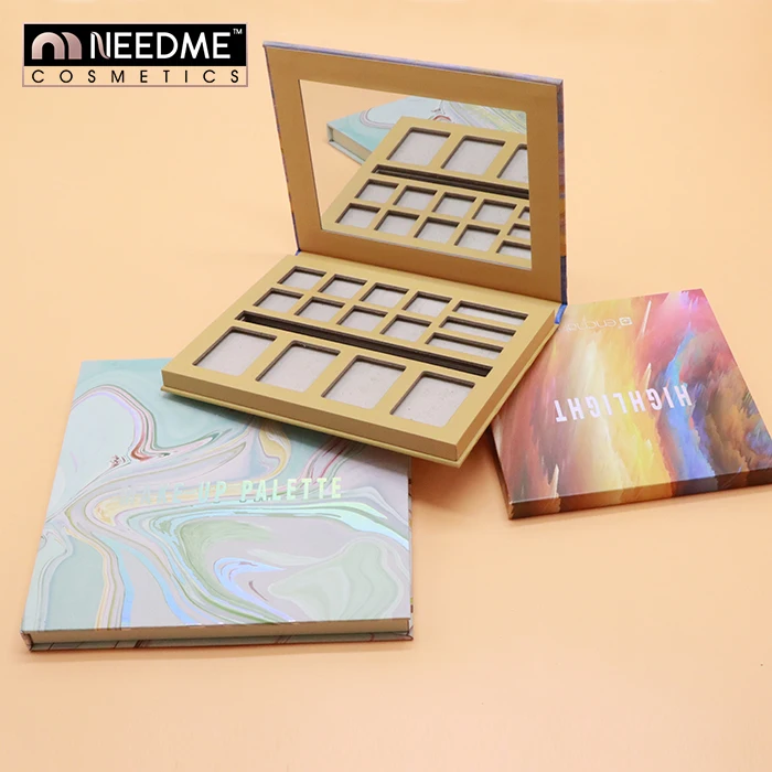 Сделанная на заказ палитра теней для век частного бренда пластиковый корпус и