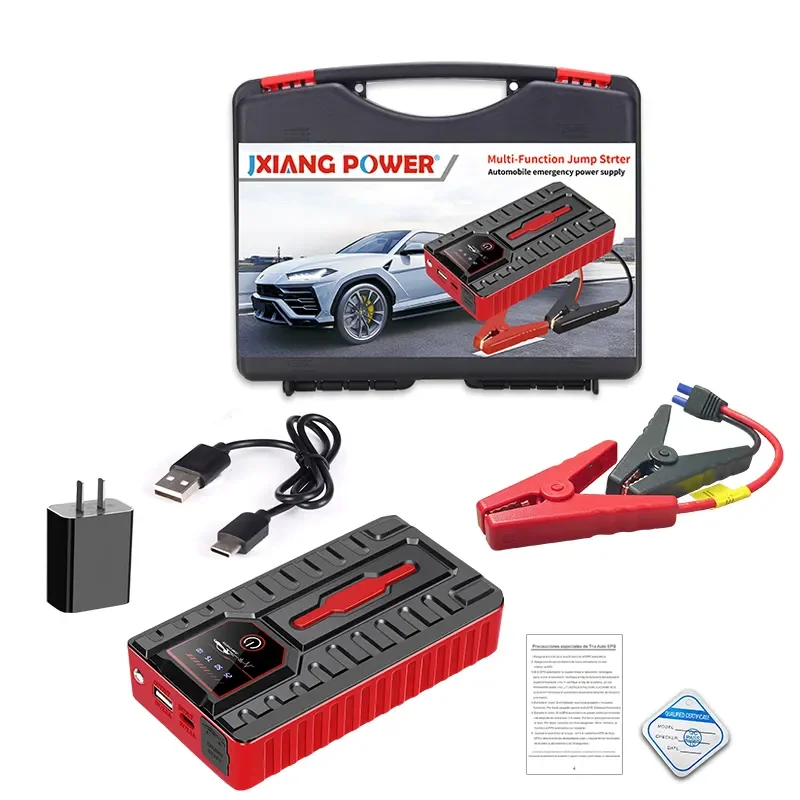 High Capacity 49800mAh 4 in 1 Car Jump Starter Air Pump 150PSI Air Compressor Emergency Starter Device Battery Booster Digital
