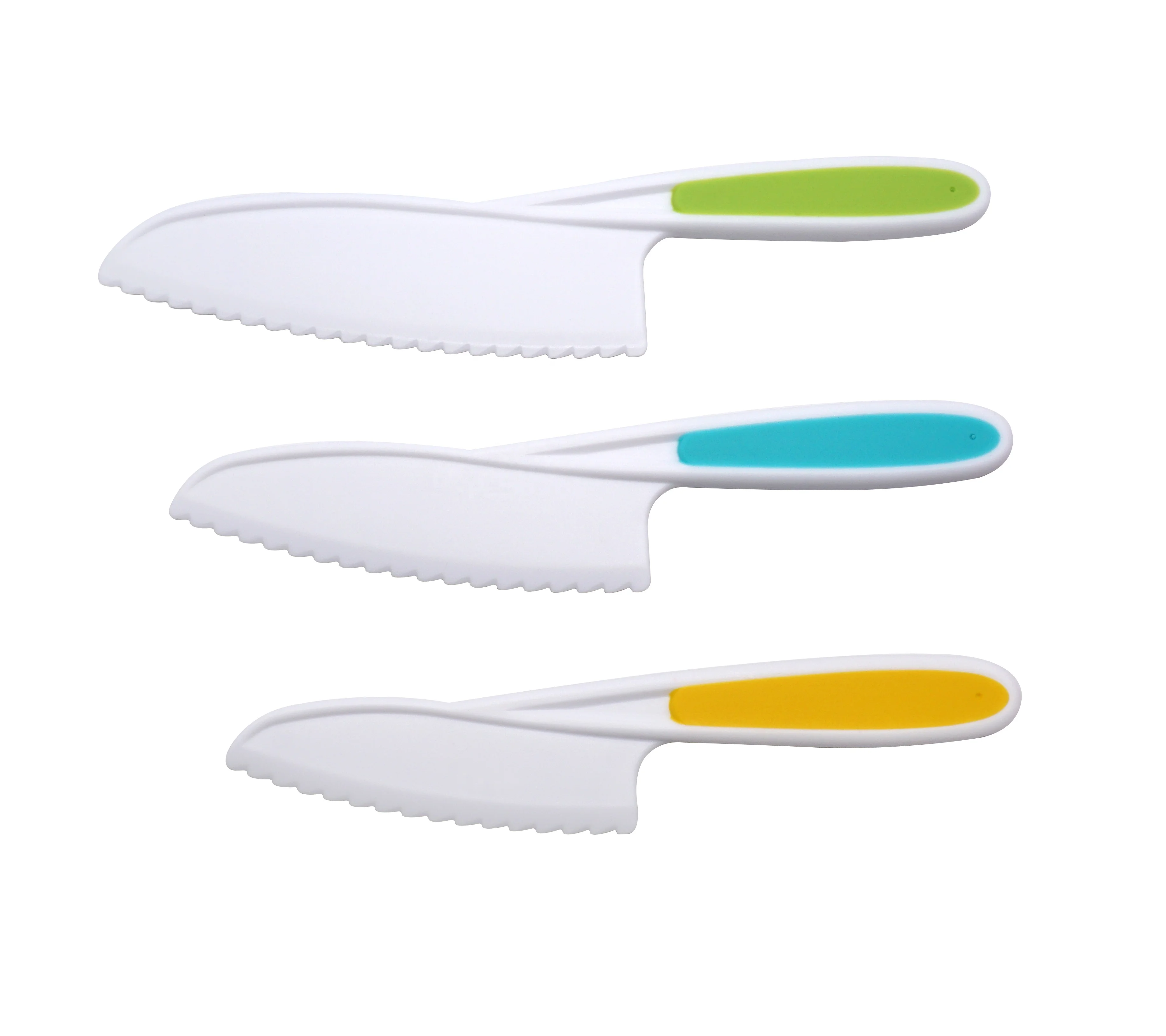 3-piece kids plastic knife set children