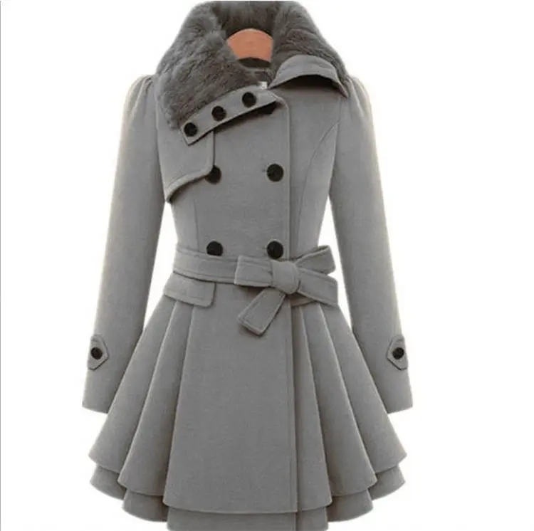 plus size long pea coat