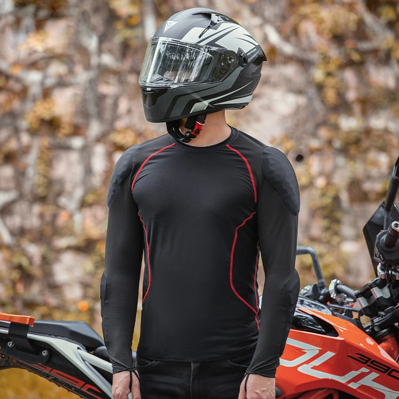 LB Anti-collision Motorcycle Under armor Compression Shirt Underwear Pants Motorcycle Full Body armor for Men