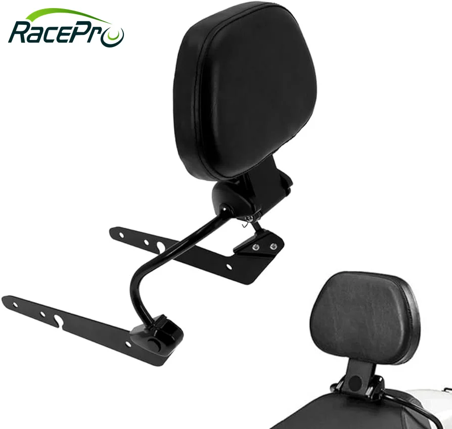 RACEPRO Custom Motorcycle Passenger Backrest Pad Sissy Bar for Harley Davidson Sportster XL Iron 883 1200