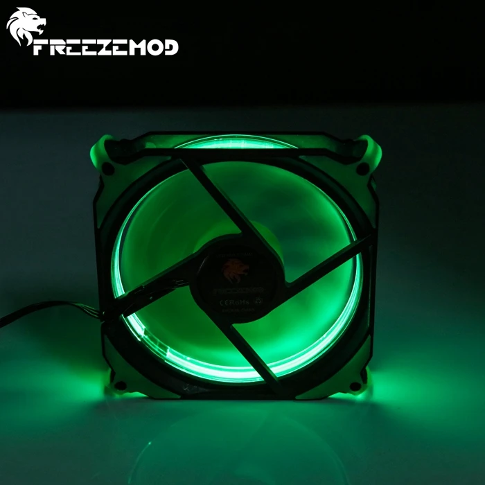 Freezemod 120 мм светодиодный вентилятор для компьютера DC 12V 4П + 3pin 50CFM кулер вентилятор корпуса ПК. FAN-RS12