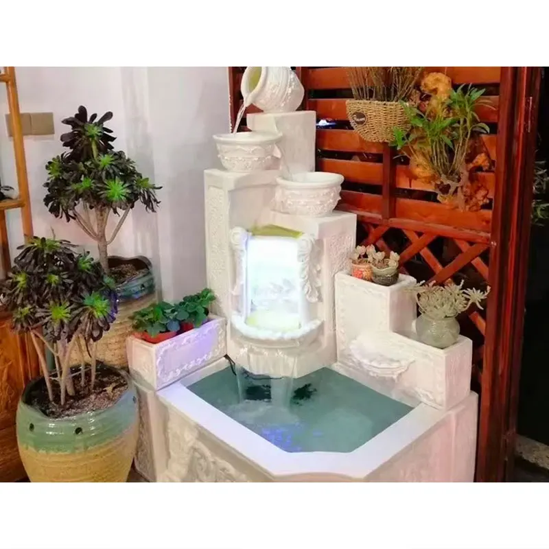 Интерьерная водная мебель, декоративный водяной фонтан, Роскошный декор для виллы, каменные изделия