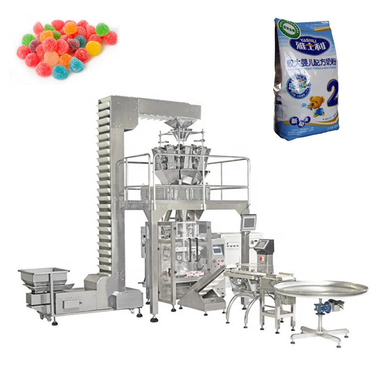 Sugar Filling Machine Automatic Pet Biscuit Food Bag Weighing Packing Animal Cat Food Dog Food Bag Pouch Packing Machine