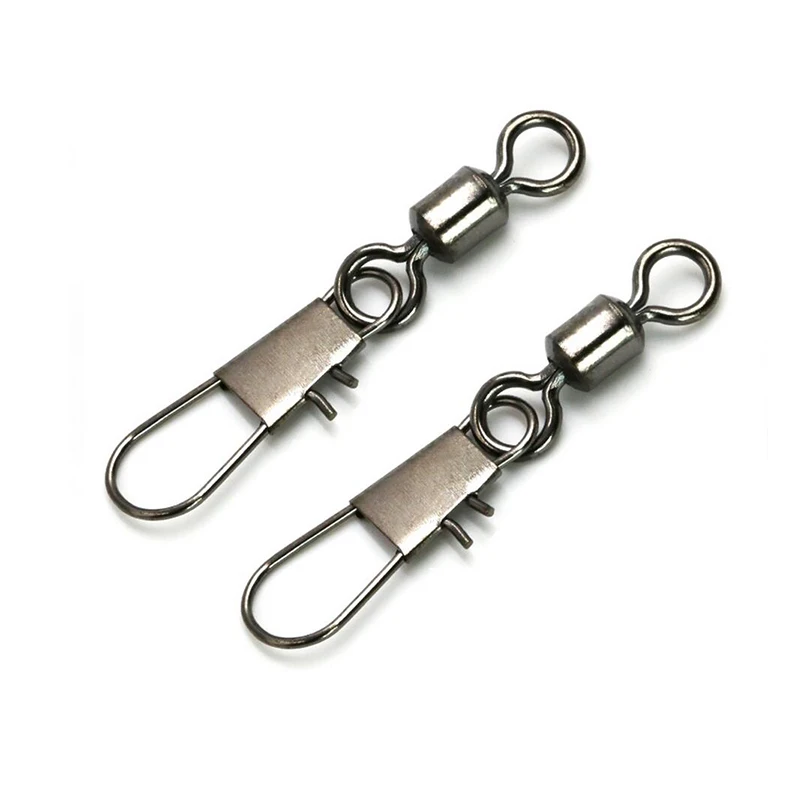 Ball Bearing Rolling Swivel With Interlock Snap Fishing Tackle
