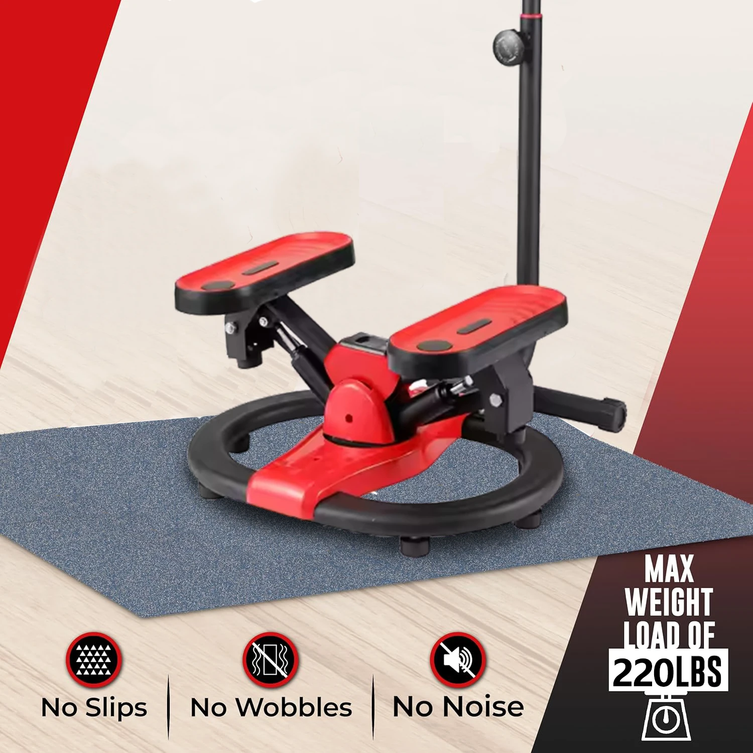 Quality Protection Home Aerobic Mini Stepper Vertical Cardio Training Exercise Stepper for Home