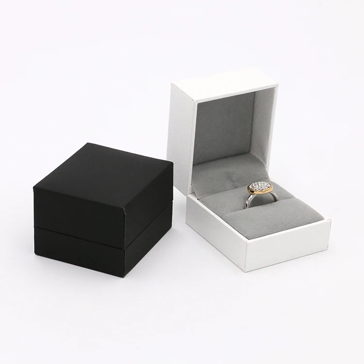 Leatherette Gift Necklace Ring Packaging Jewelry Box Cardboard