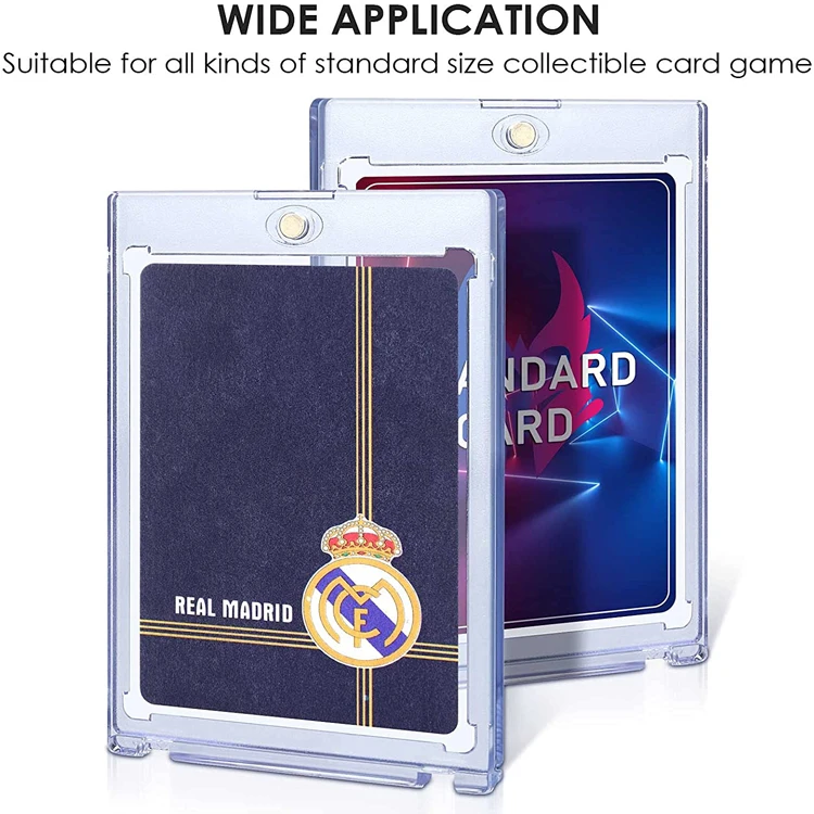 Wholesale Thick Clear Plastic Rigid Baseball Cards Toploader One Touch