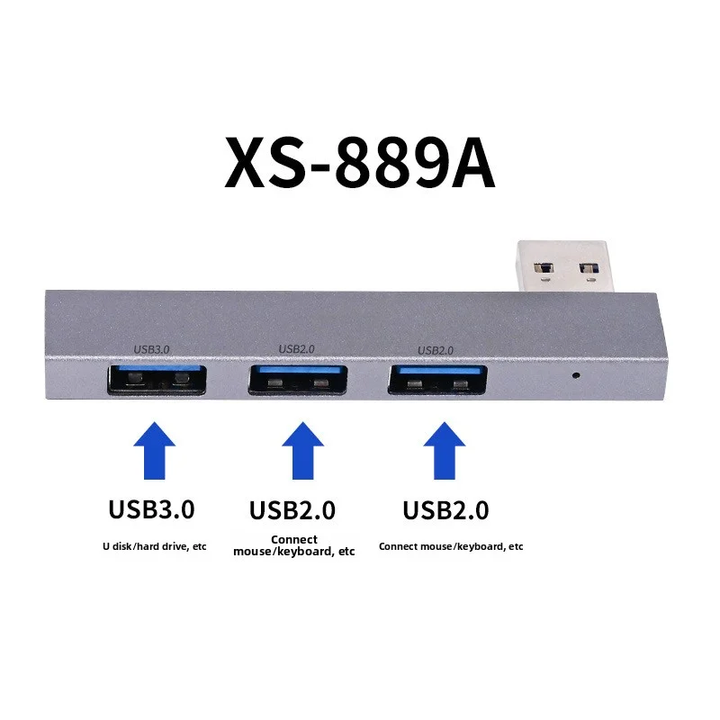 Hub di estensione USB a 4 porte, adattatore multiporta wireless, espansore multiporta USB aggiuntivo, splitter USB per laptop, PC e computer._voghion.com