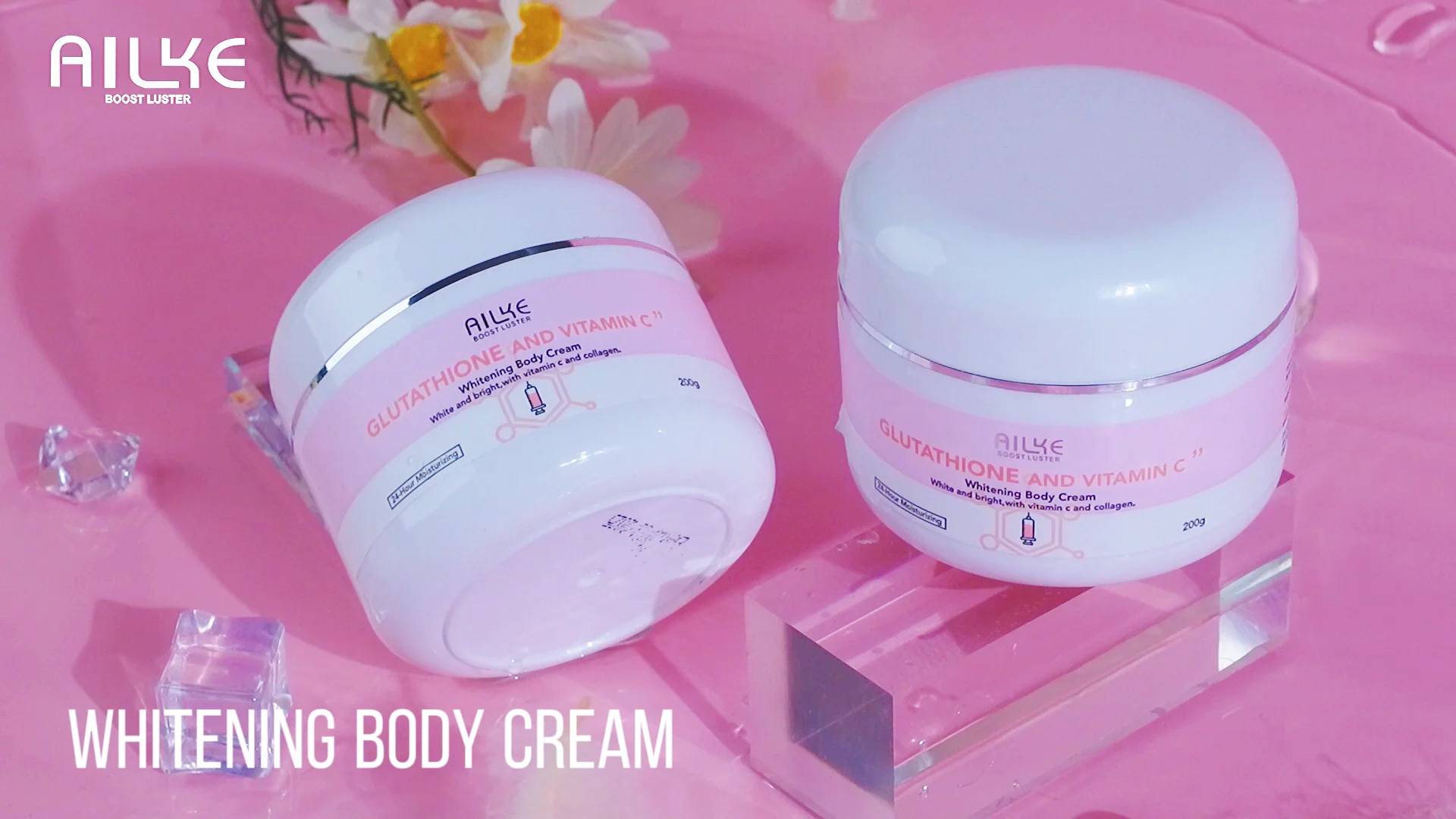 Private Label LKIAE Organic Vitamin c Moisturizing Collagen Care Dark Skin  Hand and Body Whitening Cream
