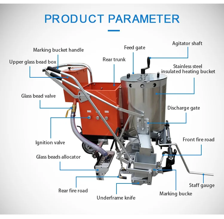 Hand Push Pavement Marking Line Machine Thermoplastic Buy Hotmelt