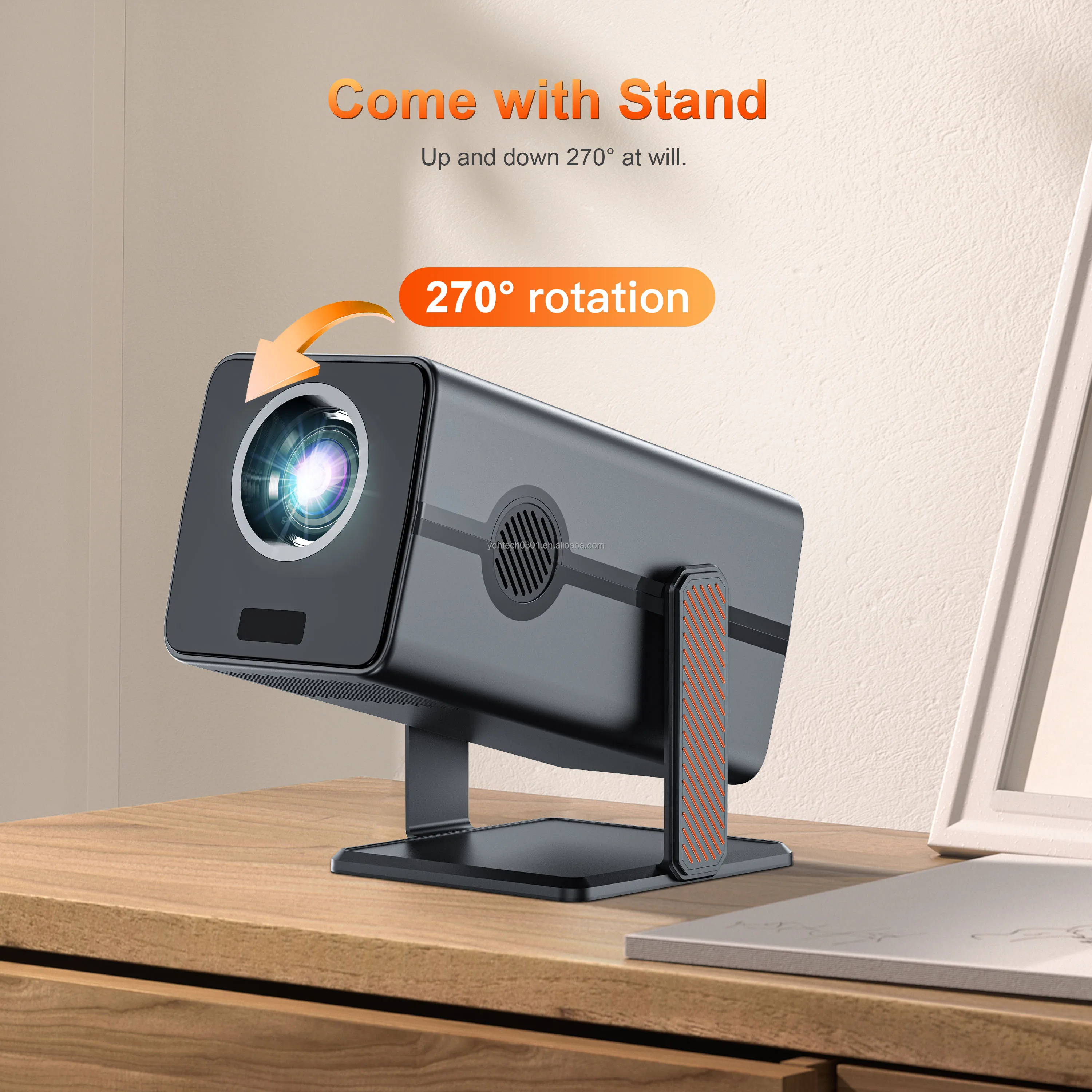YDH-HY320 Pro Smart 4K Laser Projector - 600 Lumens