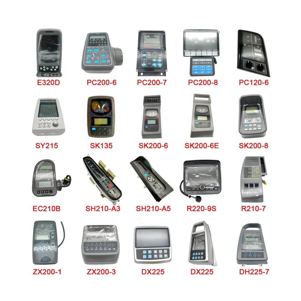 Factory Price Display Screen Excavator Electric Parts Display Screen Panel Monitor for Hitachi Volvo Komatsu Hyundai