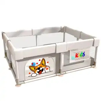 Outstanding Quality  New Folding Eco Friendly Plastic Baby Playpen With Mat