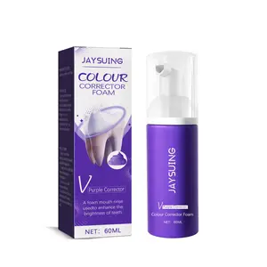 Jaysuing Withe Smile Purple Colour Corrector Oem Blueberry Tooth Whitening Kids Foam Mousse Purple Cleaning Toothpaste