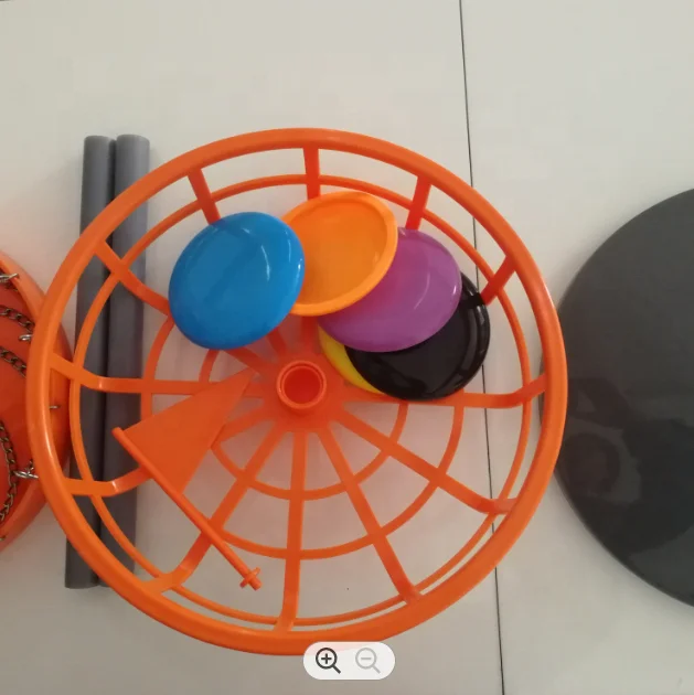 Portable 24 Chain Flying Disk Disc Golf Target Set Disc Golf Basket