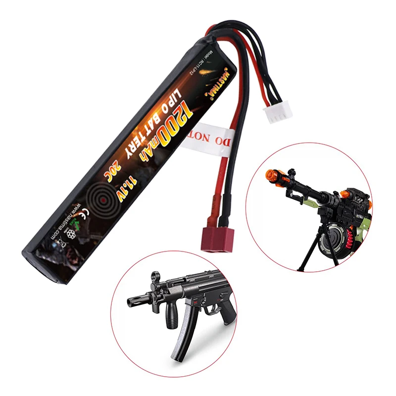 11.1v 1200mah 3s 20c Lipo Battery With Deans-t Connector For Rc Model ...