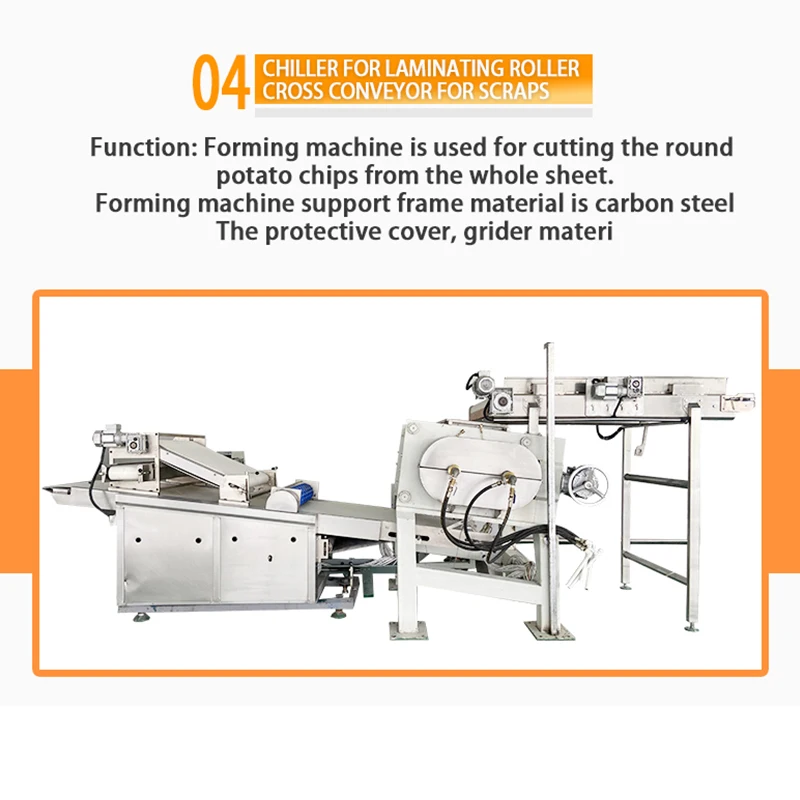 TCA Fully Automatic Stackable pringles Potato Chip Making Machines Production Line From China