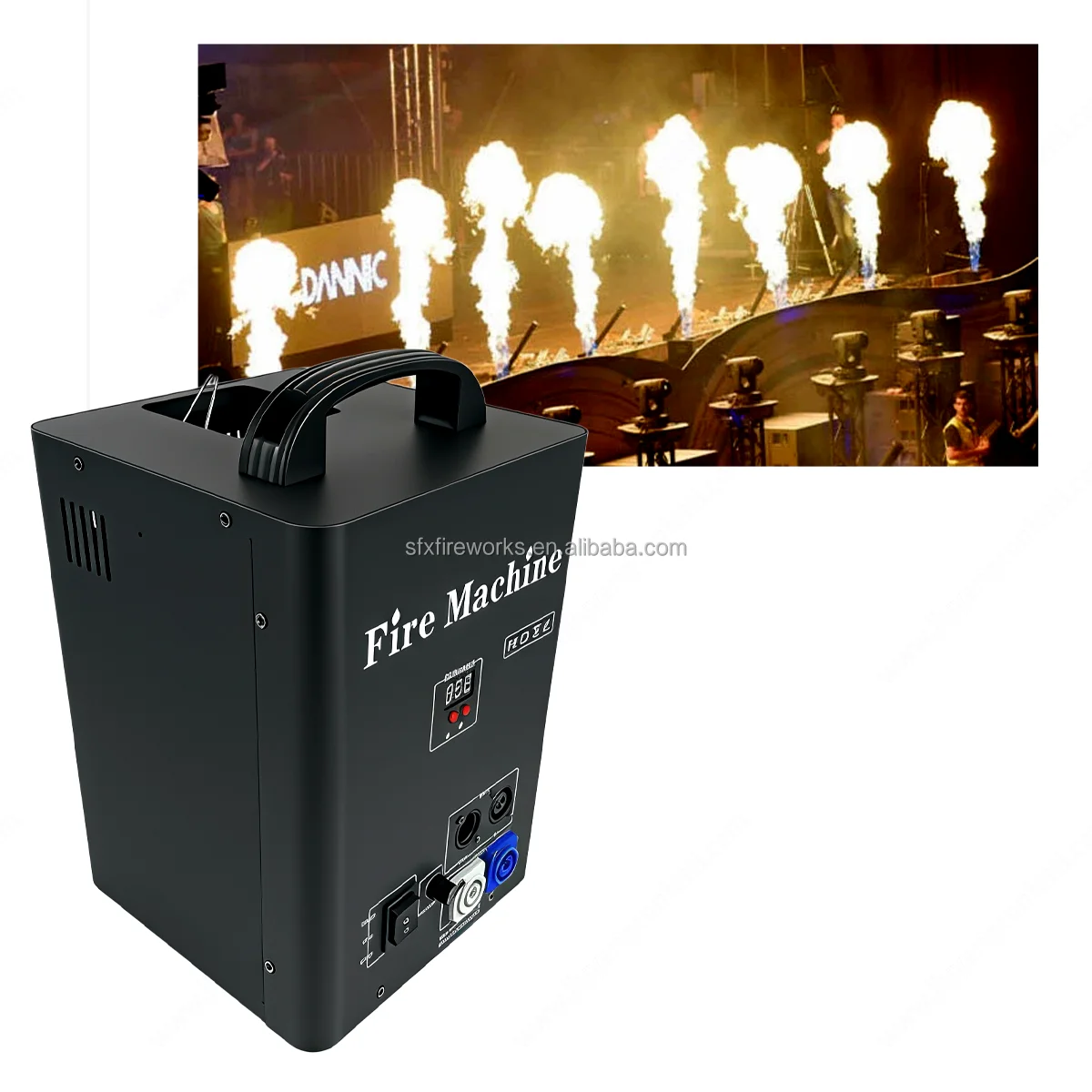 Spectacular Flame Column Fire Machine Wedding Shows DMX Power Control ...