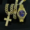 Gold and blue watch set (without gift box)